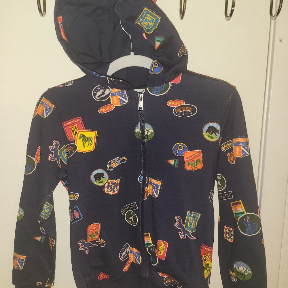 NWT- Paul Smith Junior Zip-Up Hoodie Boys Size 10A